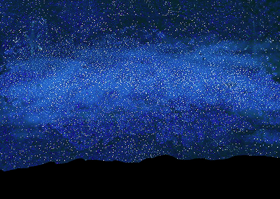 Milky Way Over Santa Bar bara